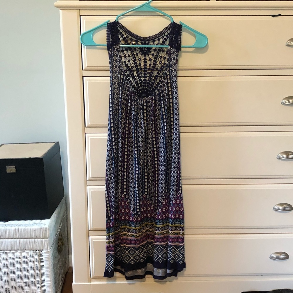Lightweight T-shirt crochet dress